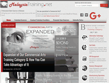 Tablet Screenshot of malaysiatraining.net